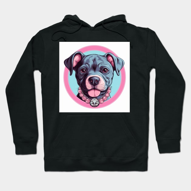 Cute Staffy Hoodie by Enchanted Reverie